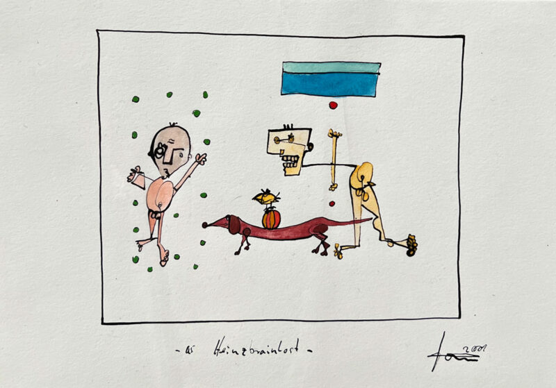 700.001.019_Richert Andreas_“Heinz brain lost”o.J._Gouache_21x32cm_CHF 99.-.jpeg